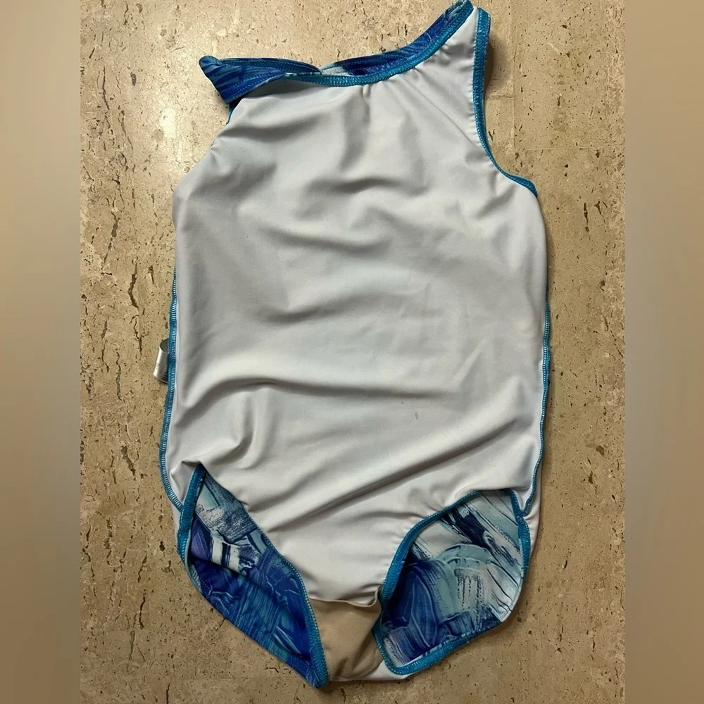 Balera Fun Print Leotard Size MC (10-12)